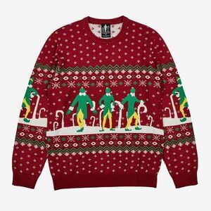 Open Box - Elf - Men's Elf Pullover Sweater - Red XL Red